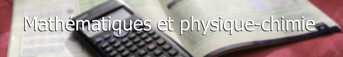 Couverture mathématiques et physique-chimie