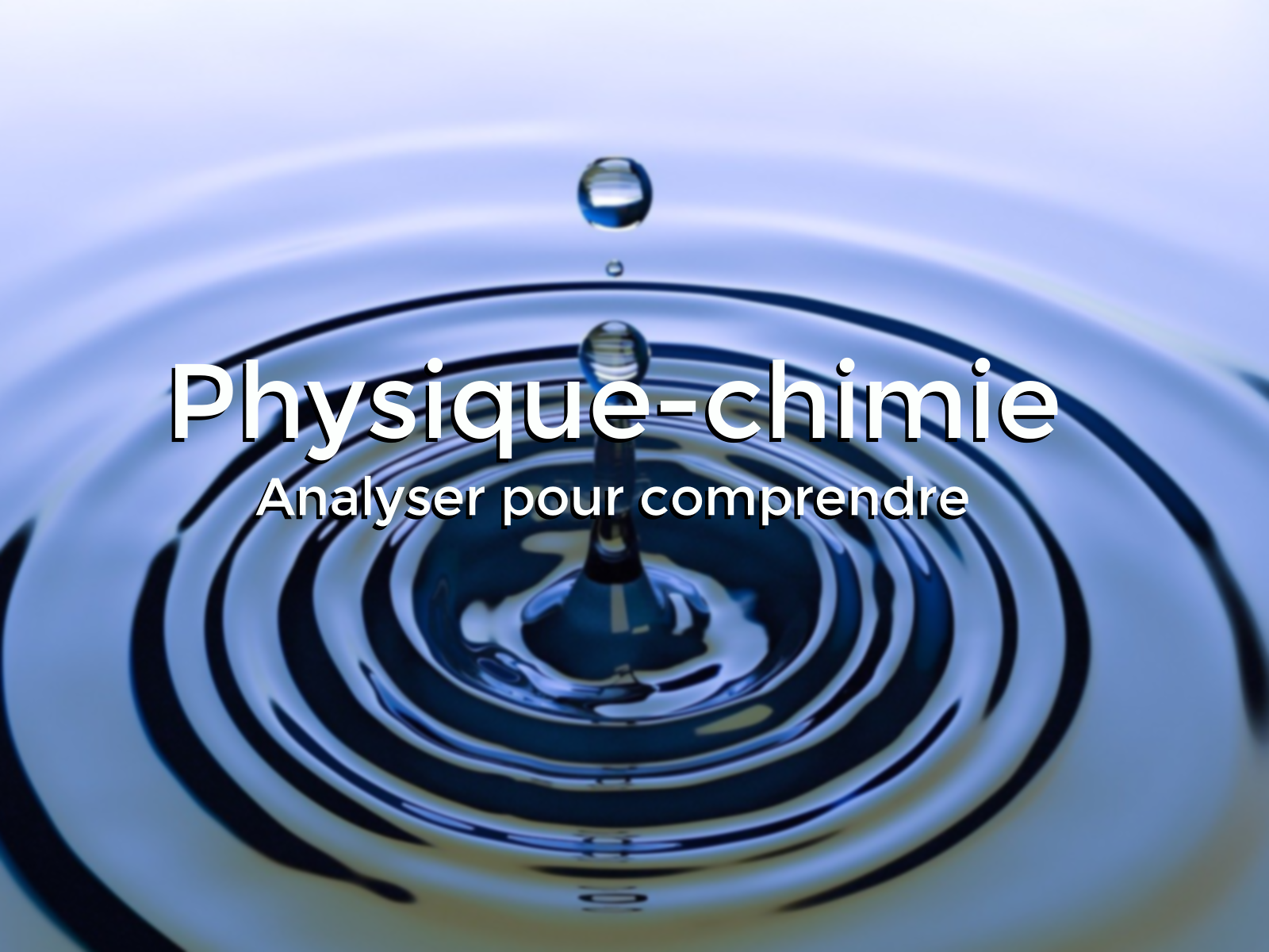 Couverture physique chimie