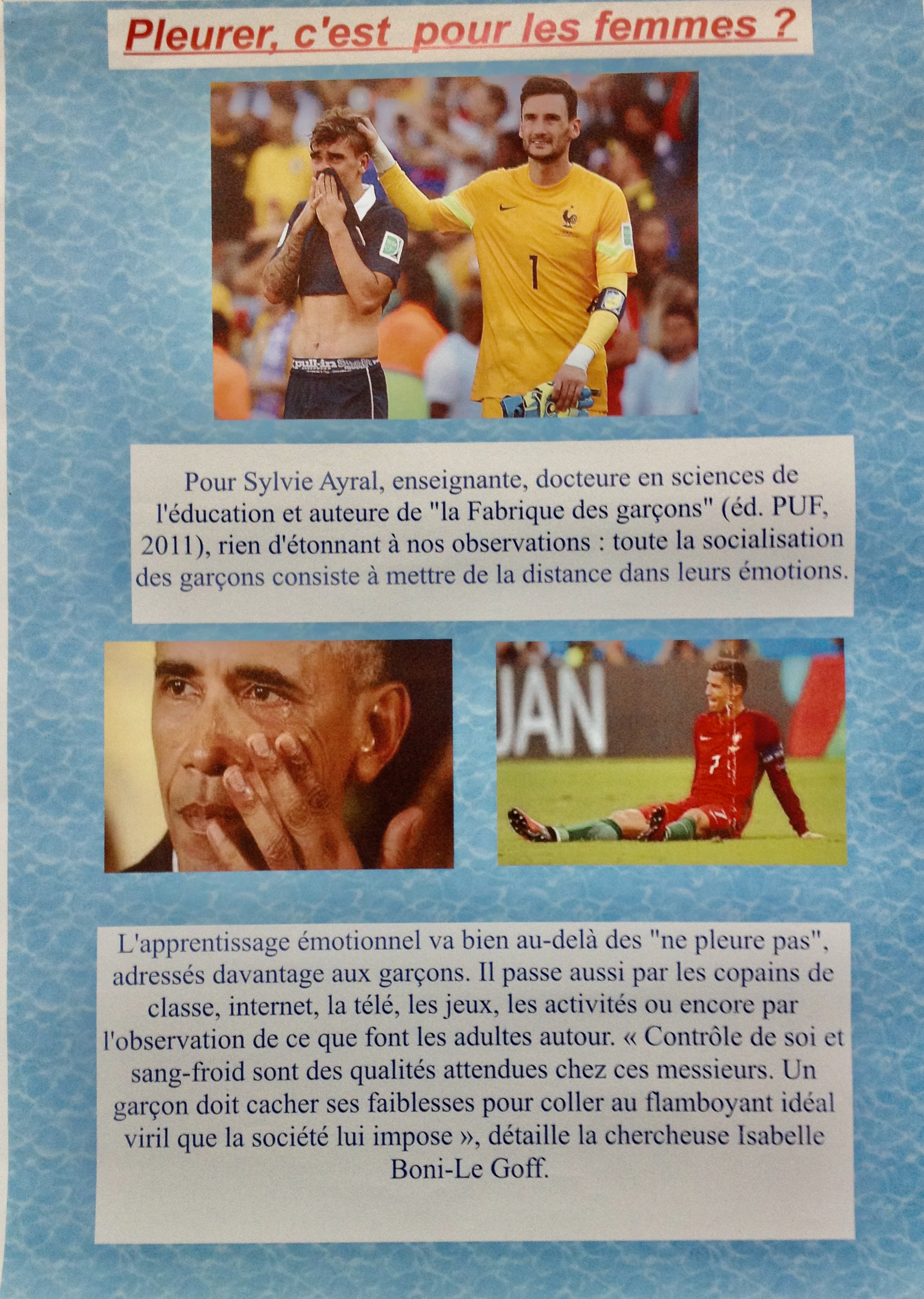 affiche pleurer