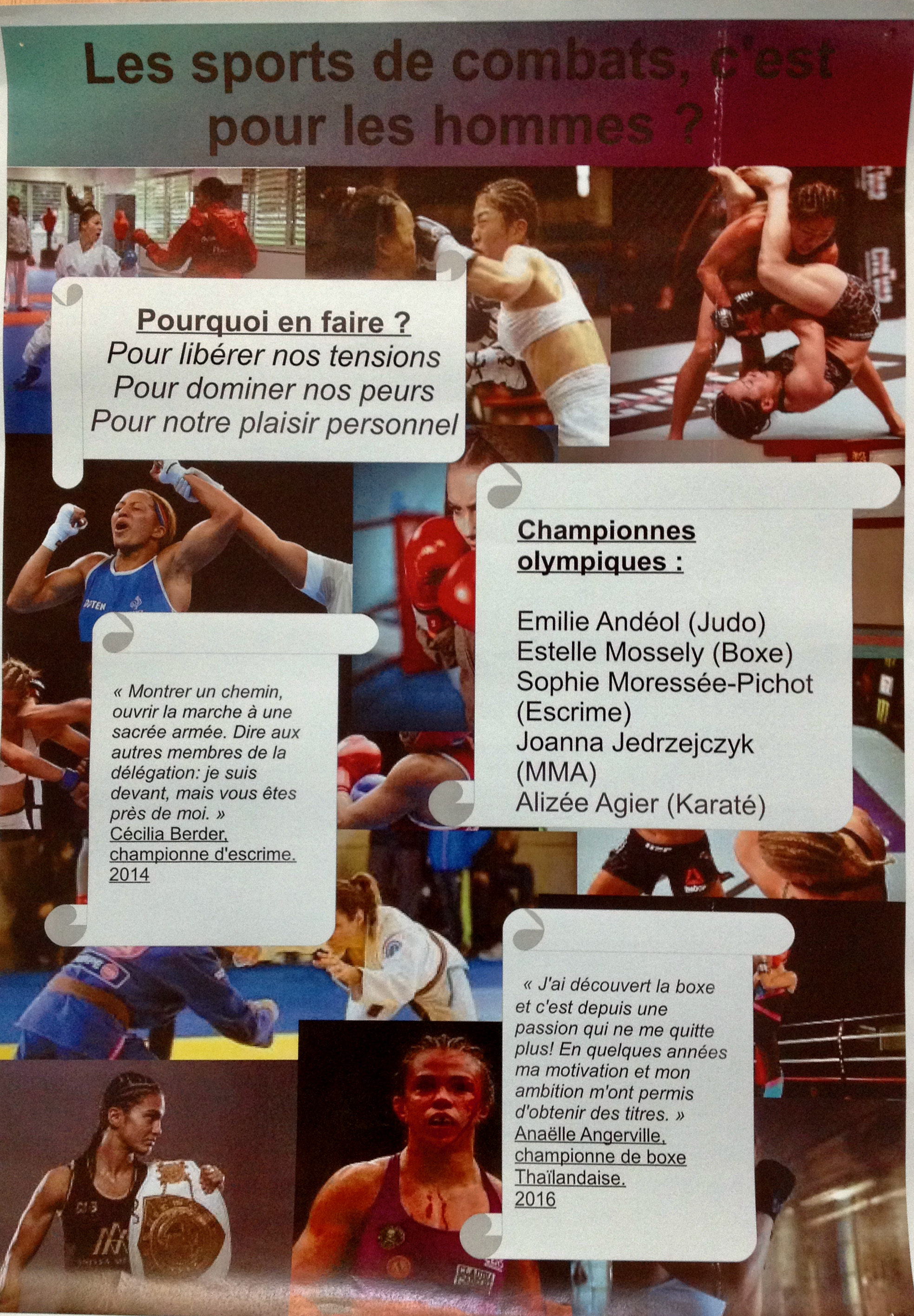 affiche sports combat